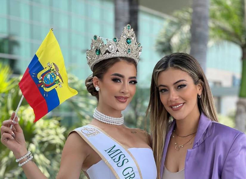 Samantha Quenedit junto a Tahiz Panus.