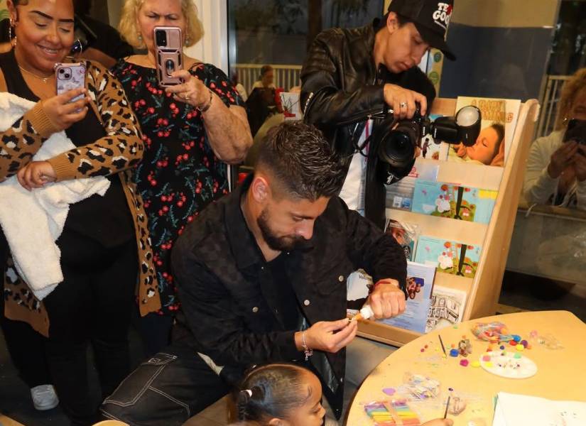 Beta Mejía en el encuentro solidario.