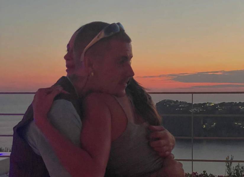 Justin y Hailey en Mallorca.