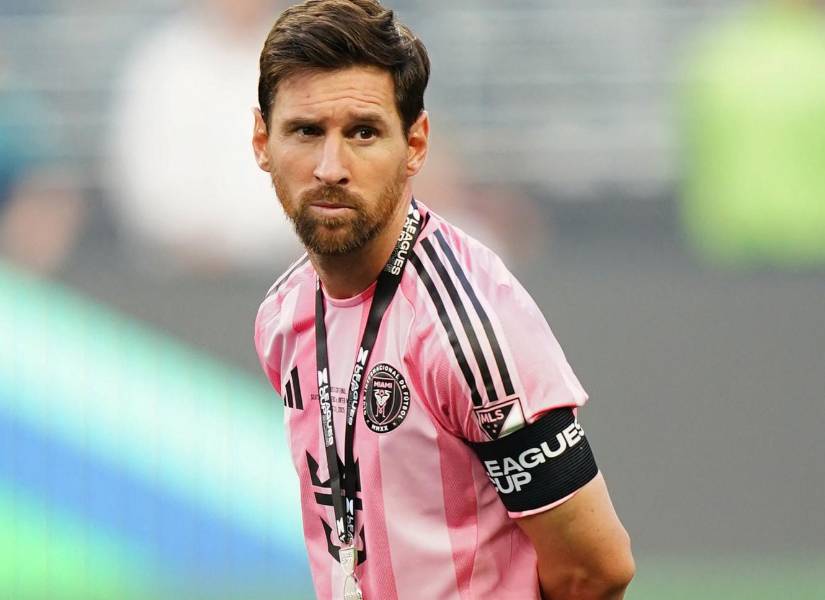 Lionel Messi en la final de la Leagues Cup contra Seattle Sounders