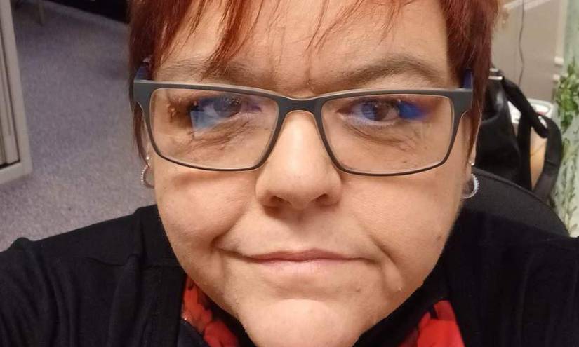Selfie de Sylvia Halcrow en una imagen de archivo.