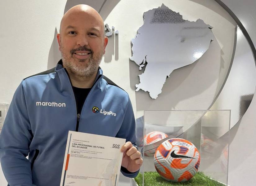 Miguel Ángel Loor, presidente de la LigaPro