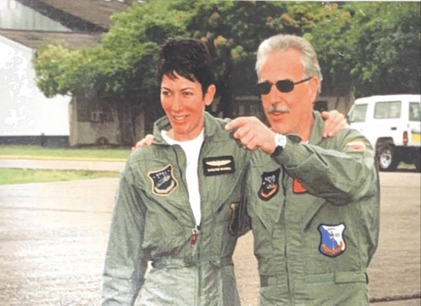 Ghislaine Maxwell, principal cómplice de Epstein, junto a Andrés Pastrana, expresidente de Colombia.