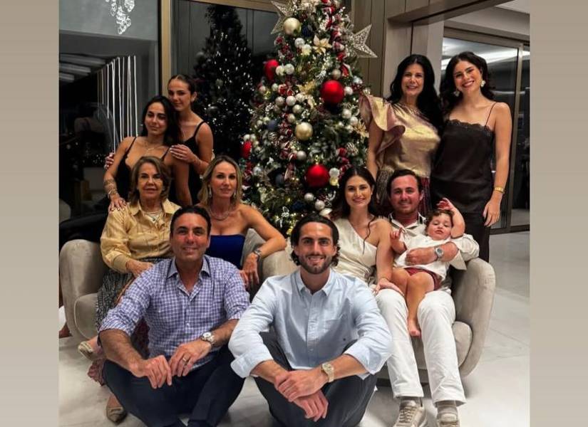 Leonardo Campana pasó la Navidad con su familia.