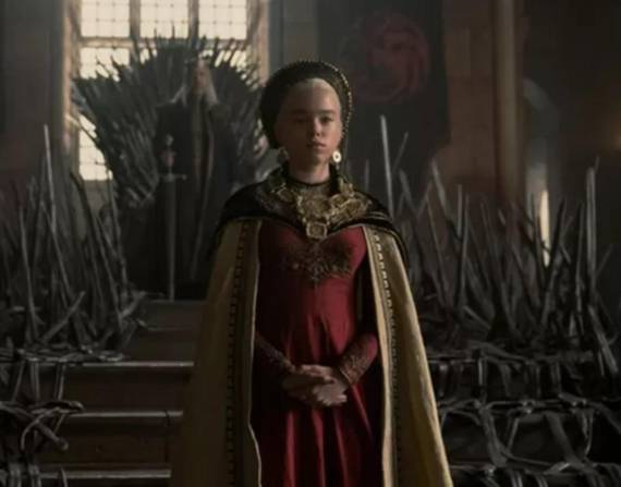 Emma D'aArcy en su rol de Rhaenyra Targaryen.