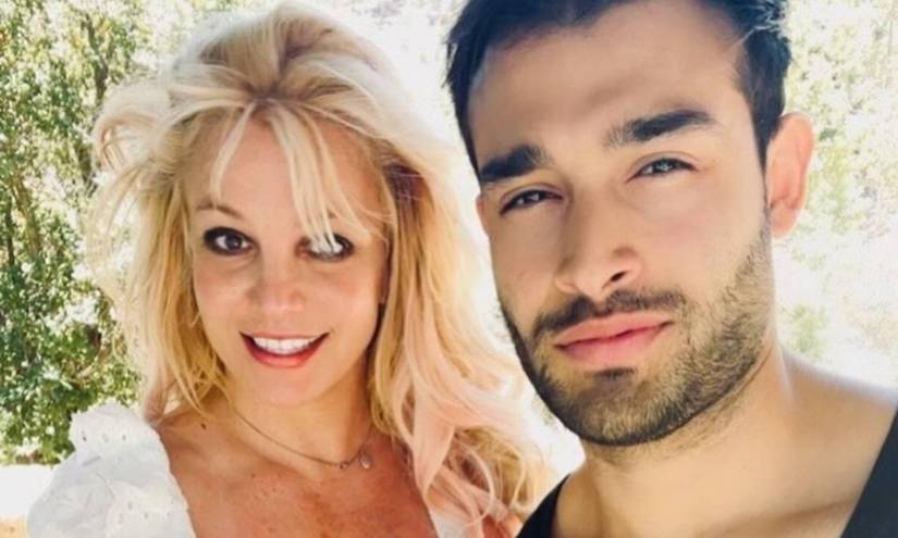 Imagen de archivo de Britney Spears y su esposo Sam.
