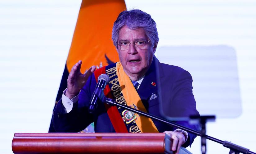 Guillermo Lasso en el Informe a la Nación, este 24 de mayo de 2023.