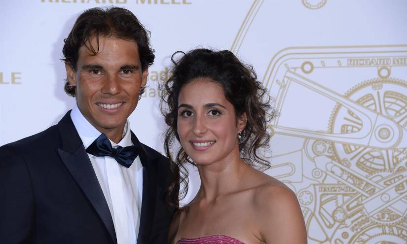 El tenista Rafa Nadal junto a su mujer Mery Perelló, en una imagen de archivo.