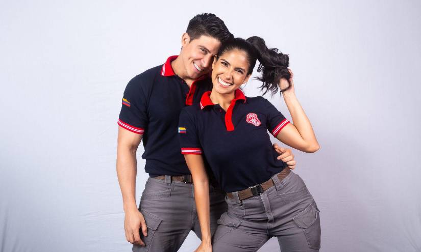 Imágenes de Nacho y Valentina, parte de los protagonistas de Compañía 593.