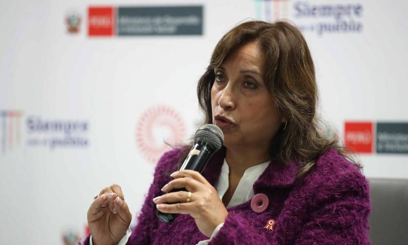 La vicepresidenta de Perú, Dina Boluarte, en una fotografía de archivo.