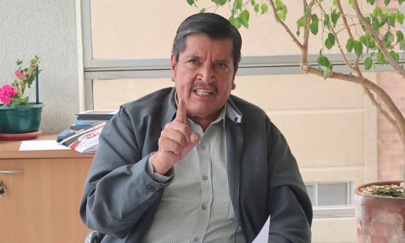 Mesías Tatamuez, alto dirigente del Frente Unitario de Trabajadores (FUT).