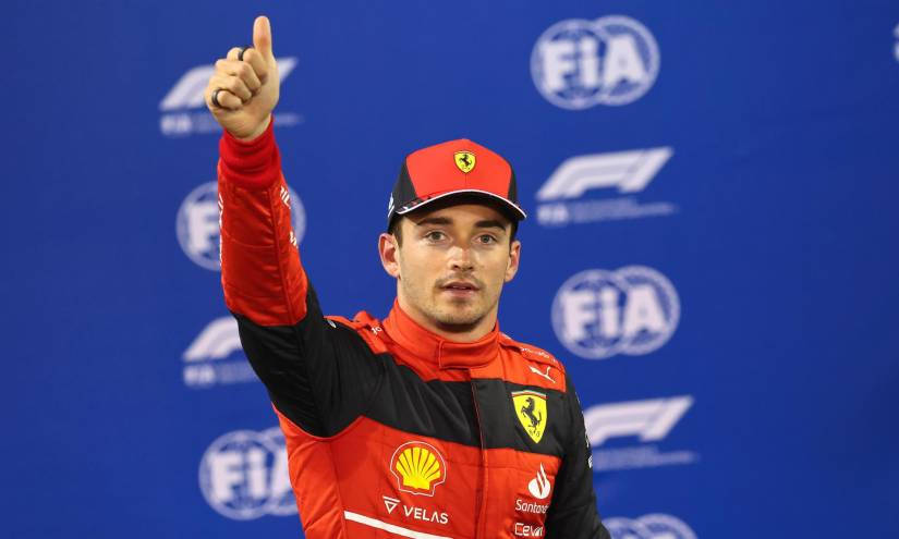F1: El francés Leclerc se quedó con la primera 'pole position' del Gran Premio de Bahréin