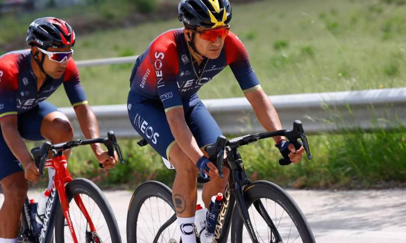 Richard Carapaz llega tercero en la etapa 9 del Giro de Italia