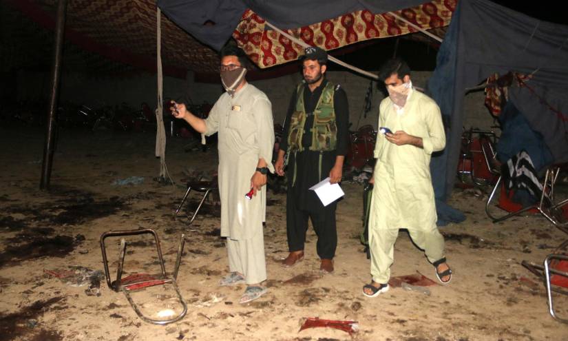 Lugar de la explosión.