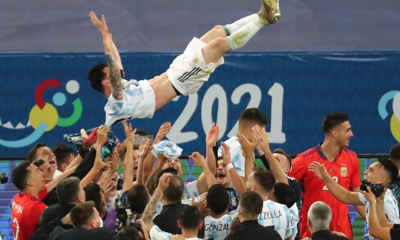Messi logra un campeonato con la selección Argentina