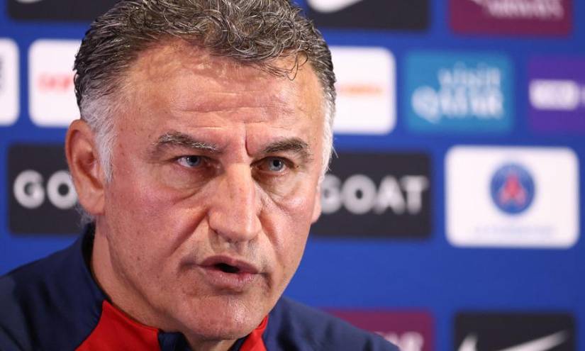 Imagen de Christopher Galtier, director técnico del PSG, en abril del 2023.