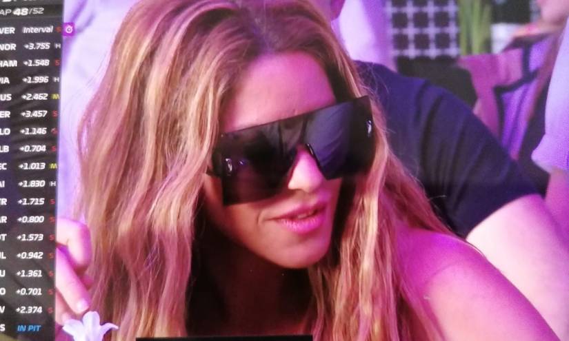 Imagen de archivo de Shakira en el Gran Premio de GB.
