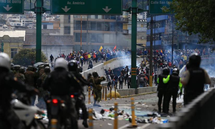La Policía reporta 80 detenidos por las protestas en Ecuador
