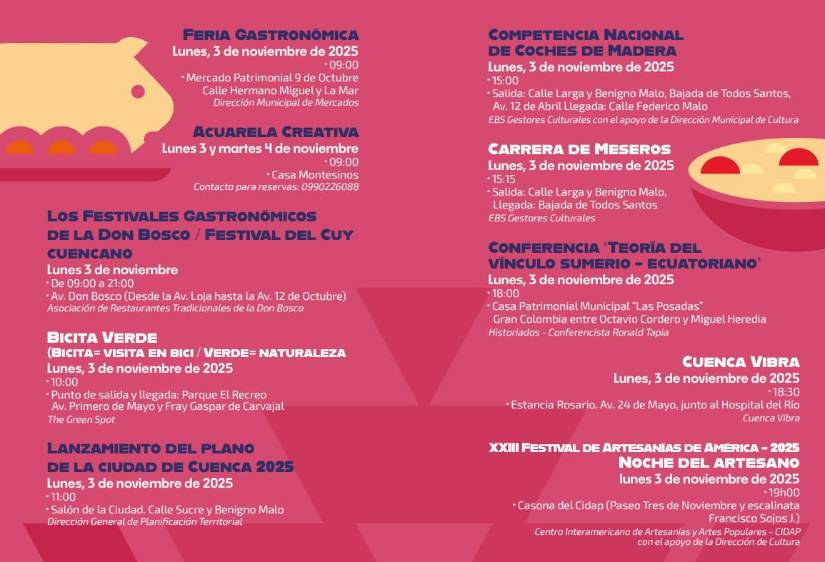 Agenda de actividades
