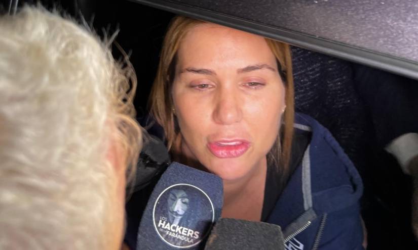 Primeras imágenes de Carolina Jaume al salir de la cárcel de mujeres