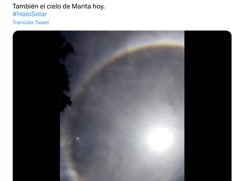 Usuarios de redes sociales compartieron imágenes del fenómeno.