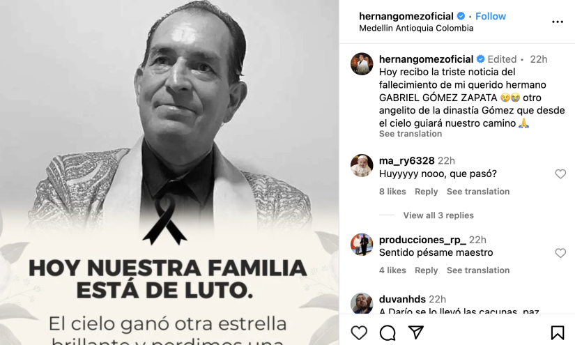 Captura de pantalla de Instagram.