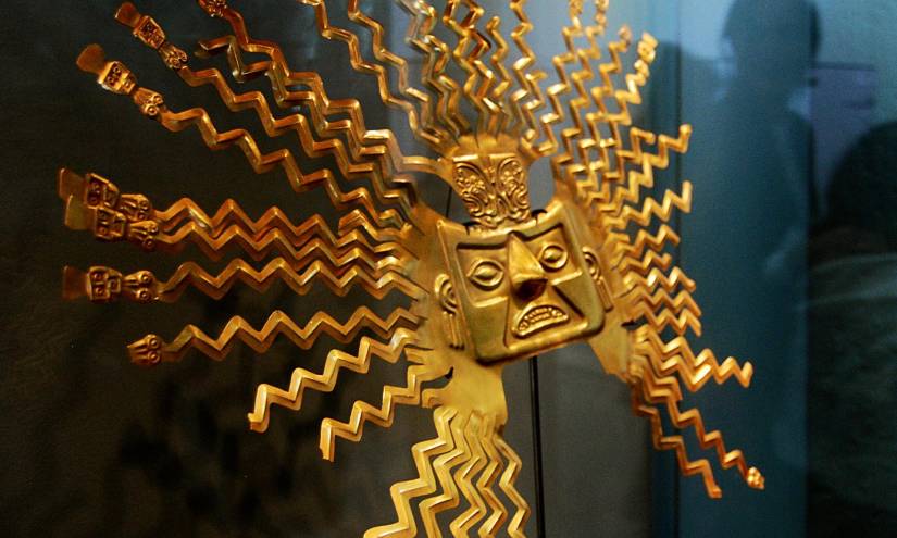 Sol de Oro de la cultura prehispánica Topilla.