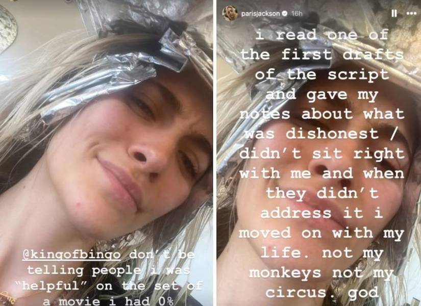 Historias de Paris Jackson en las que revela su desacuerdo con el biopic de Michael Jackson.