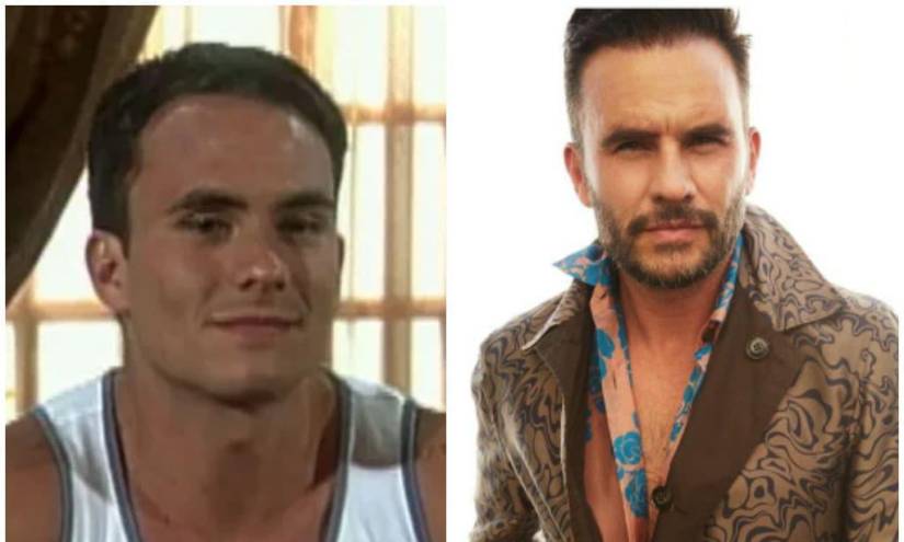Imágenes del antes y después del actor.