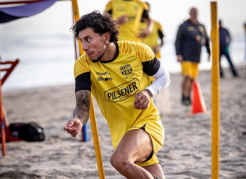Joao Rojas realizó la pretemporada con Barcelona SC en Manta.