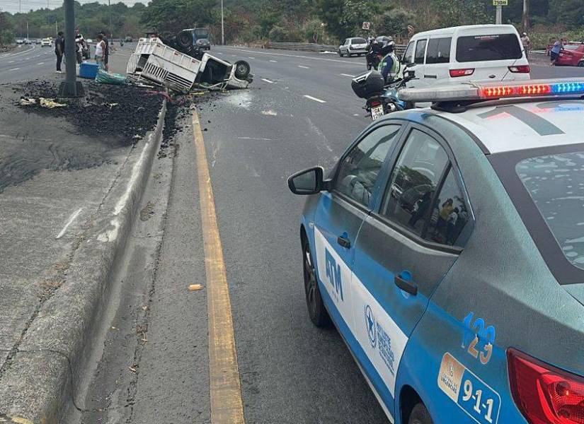 Accidente de tránsito en Guayaquil.