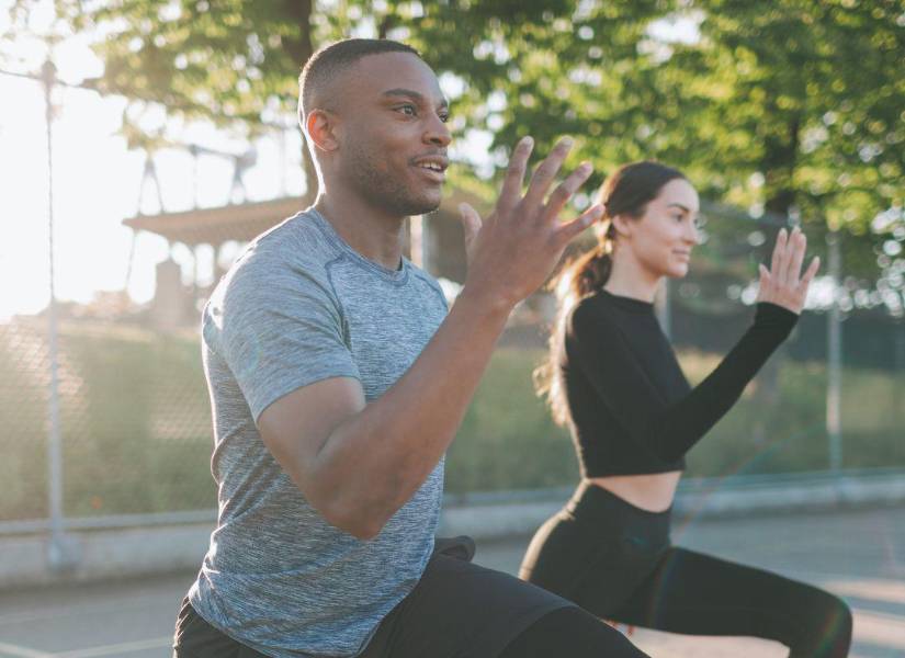 Imagen referencial: Pareja entrenando.