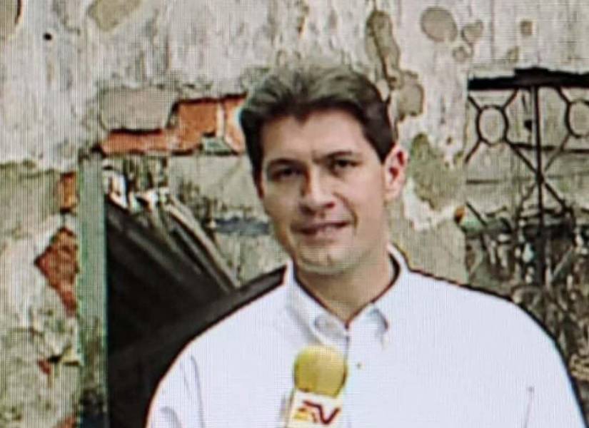 Pedro Jiménez durante una de sus coberturas a principios de los años 2000.