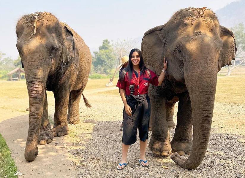 Imagen de Michela Pincay en Tailandia.