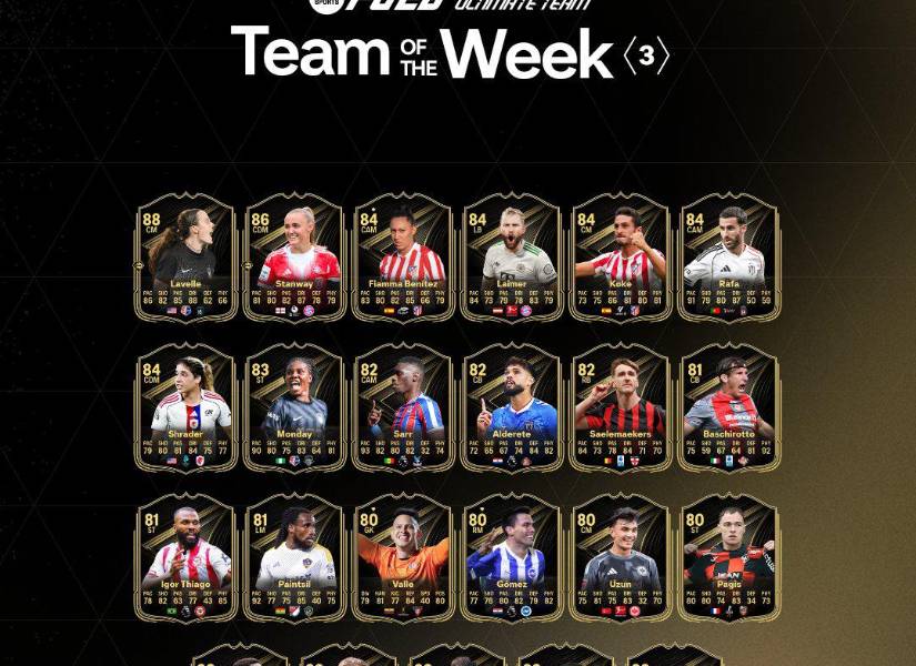 Equipo de la semana número 3 del EAFC 26.