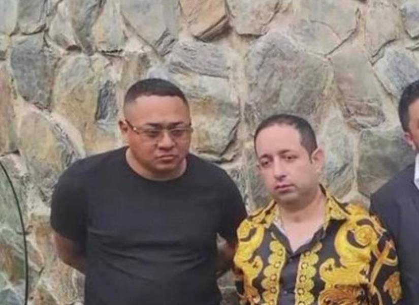 Foto de alias Fede y alias Patucho Celso, en la denominada narcofiesta de Vía a la Costa de 2024.