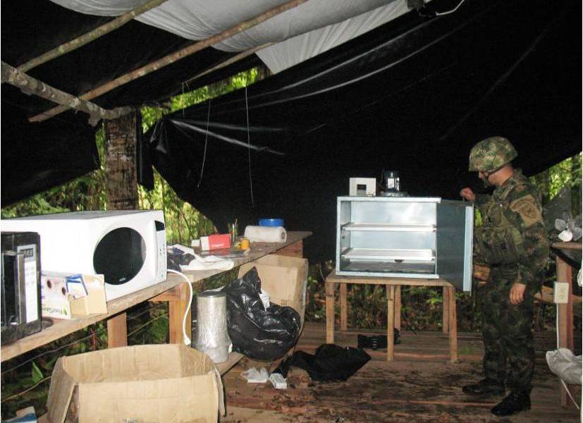 Destruyen en Colombia 6 laboratorios de cocaína que pertenecen al ELN