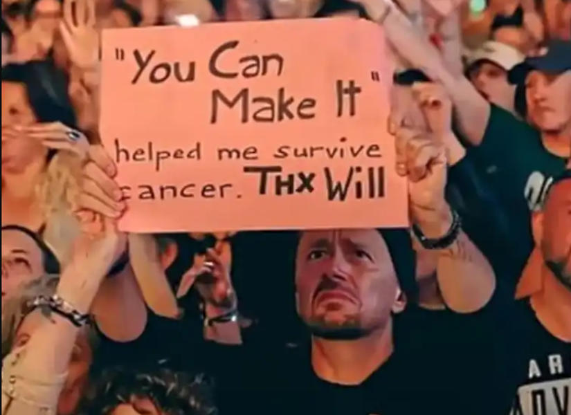 Momento del video de Will Smith en el que se encuentra IA