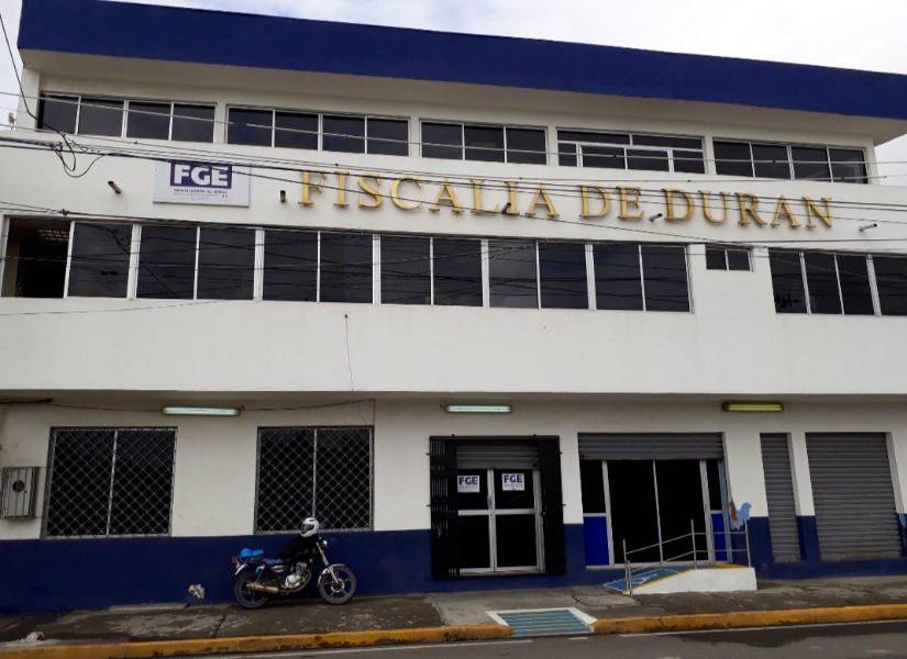 Imagen del edificio de la Fiscalía de Durán, en 2019.