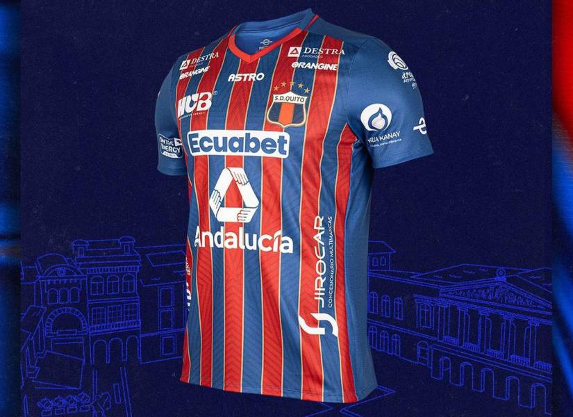 Deportivo Quito presentó sus nuevas camisetas para esta temporada 2024