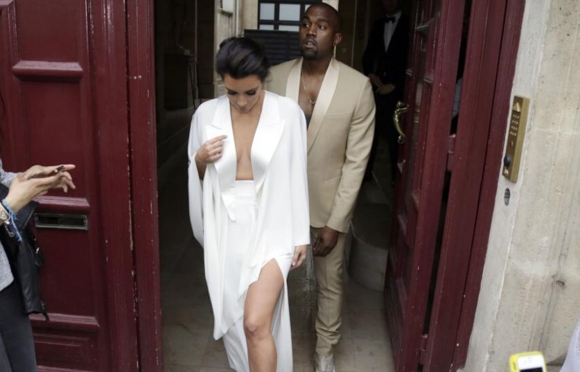 Kim Kardashian y Kanye West e invitados montan una gran fiesta en Florencia