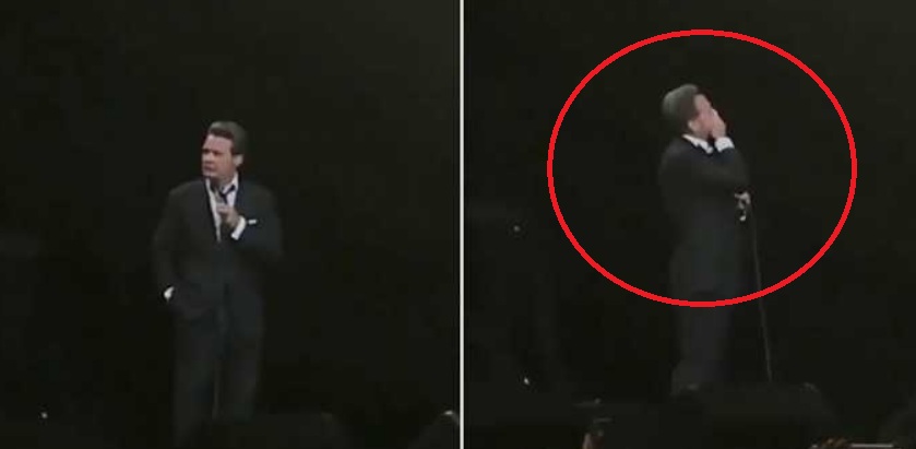 El momento en que Luis Miguel llora en pleno concierto