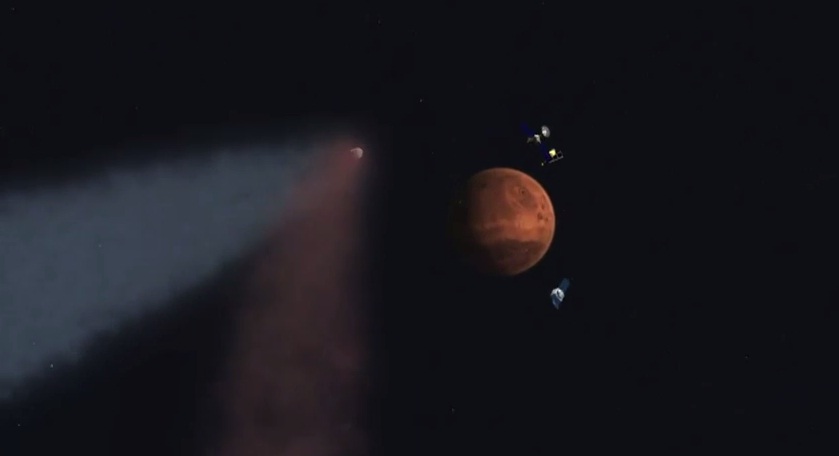 Excepcional cometa rozará Marte este domingo