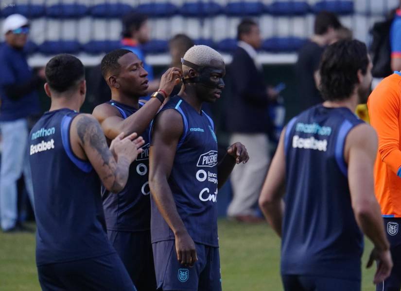 Entrenamiento de la selección de Ecuador en Guayaquil el 2 de junio.