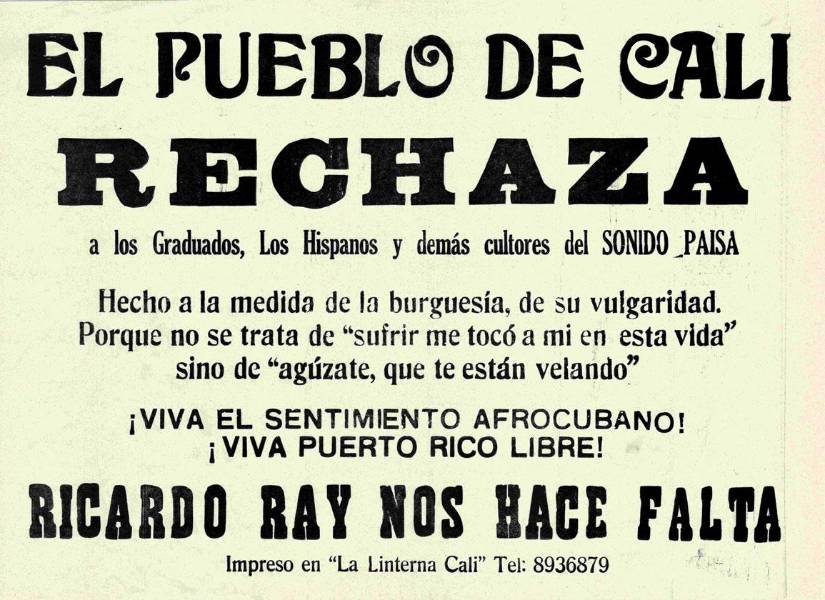 Ese momento fue retratado por el escritor caleño Andrés Caicedo en la novela ¡Que viva música!