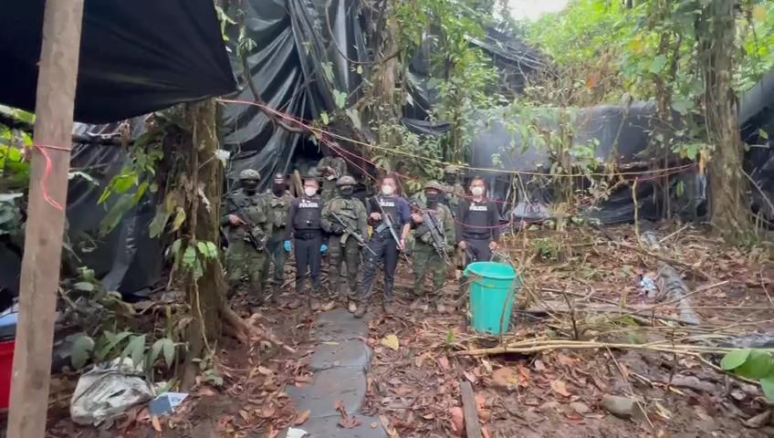 El Bloque de Seguridad desmanteló un laboratorio de procesamiento de droga en la frontera con Colombia