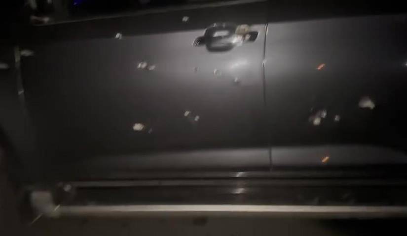 Imagen de la camioneta donde se trasladaba Galo Meza, alcalde de Balzar.