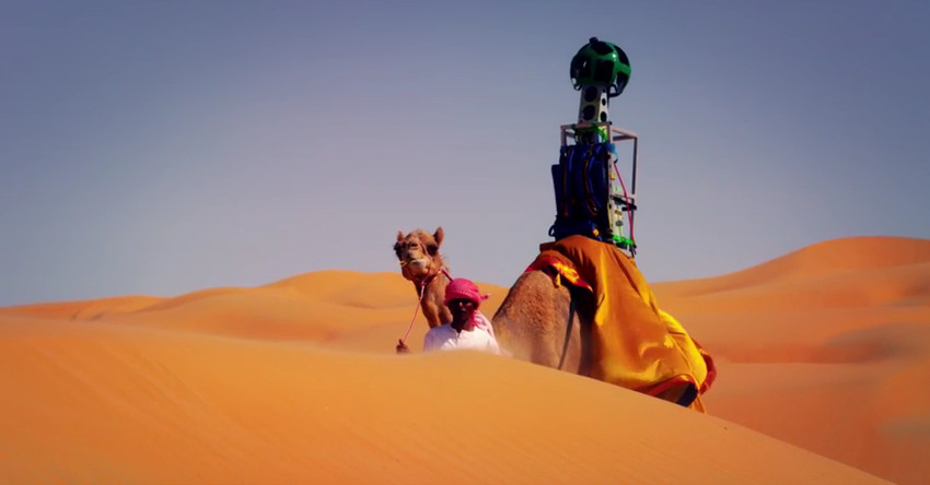 Google utiliza un camello para sus imágenes en Street View