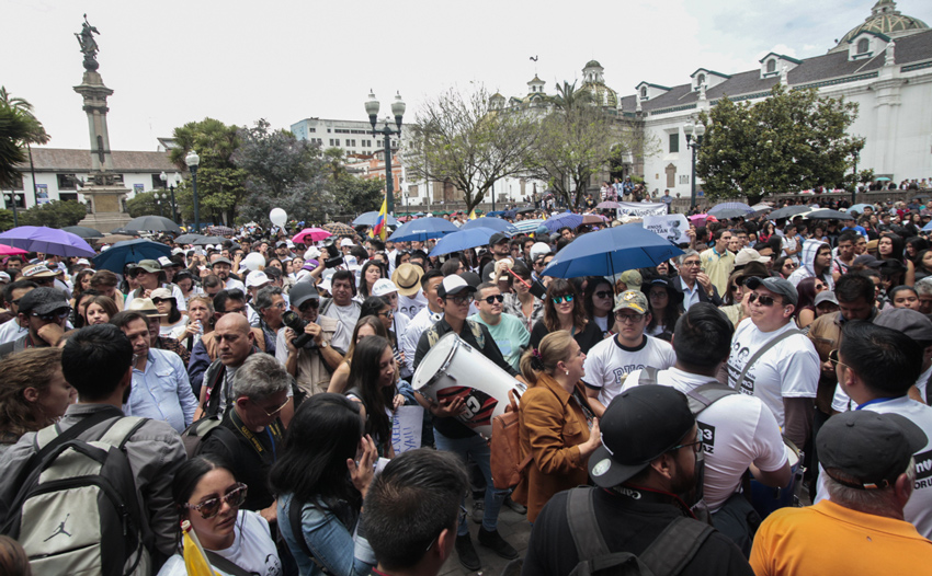 Movilizaciones por la paz en Quito y Guayaquil