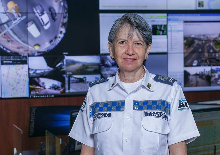 Bertha Aguirre, la primera mujer en comandar a la Autoridad de Tránsito Municipal de Guayaquil